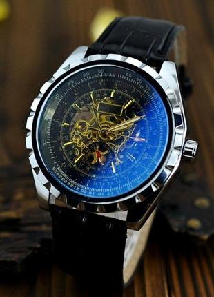 Мужские механические оригинальные стильные качественные противоударные наручные часы годинник jaragar