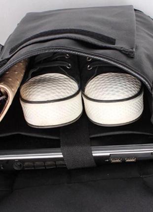 Большой мужской кожаный городской рюкзак чоловічий шкіряний ранець мужская сумка для ноутбука документов9 фото
