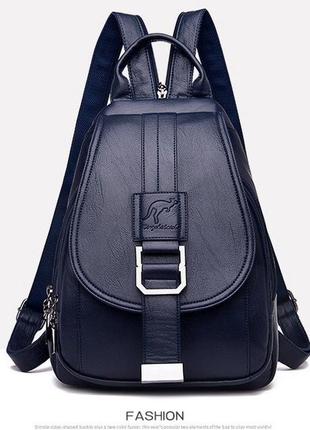 Женский кожаный стильный модный рюкзак бананка сумка сумочка клатч. женские рюкзаки портфели бананки3 фото