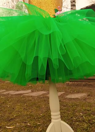 Зелене плаття сукня наряд весни фатинове пишне6 фото