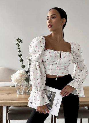 Топ из натуральной ткани 🌿