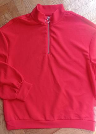 Блуза, блузка красная, свитшот, кофта3 фото