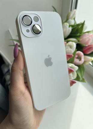 Скляний матовий чохол iphone 13