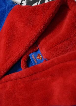 Плюшевый халат с большим логотипом супермена superman dc comics5 фото