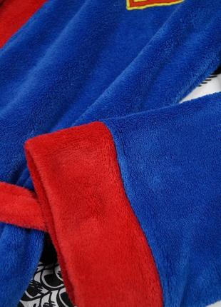 Плюшевый халат с большим логотипом супермена superman dc comics8 фото