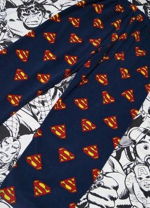 Флісові піжамні штани з логотипом superman dc comic2 фото