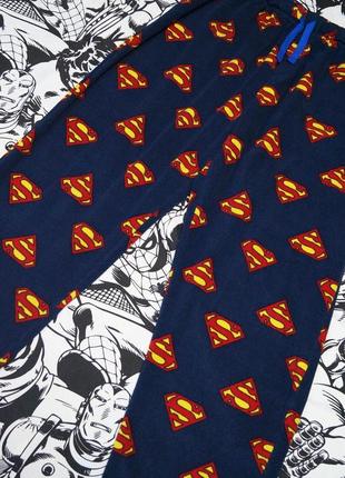 Флісові піжамні штани з логотипом superman dc comic9 фото