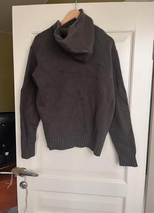 Теплий светр с капюшоном7 фото