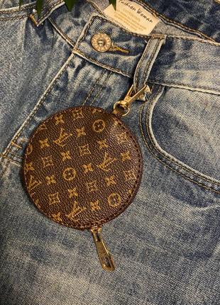 Кошелек на сумку двусторонний или джинсы, кошелек коричневый ✨ в стиле louis vuitton эхо виттон1 фото