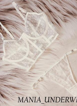 Корсетний комплектик з сіточки від mania_underwear