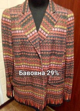 Піджак в етнічному принті від luisa calvino.