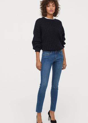 Джинсы super skinny low h&m