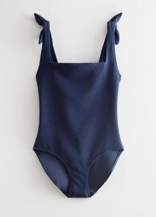 Купальник textured bow tie swimsuit / 38