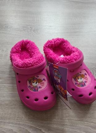 Крокси утеплені шльопки з утеплювачем