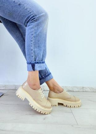 Стильные лаковые кожаные женские туфли броги bro в наличии и под отшив💙💛🏆4 фото