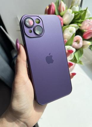 Чохол скляний матовий iphone 14