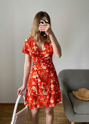Літня сукня в квітковий принт4 фото