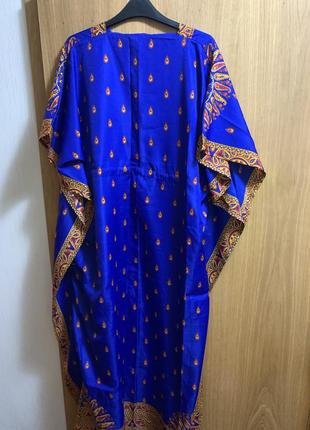 Синя туніка,мусульманська туніка,індійська сукня,сукня ,4 фото