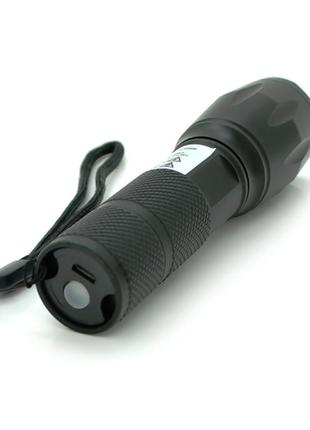 Фонарик cata ct-8025, zoom, 5 реж., корпус- алюминий, водостойкий, ударостойкий, встроенный аккум, ip44, 6400k
