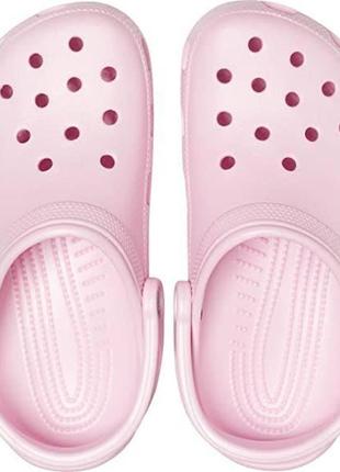 Крокси шльопанці рожеві  сабо crocs classiс pink  clog4 фото