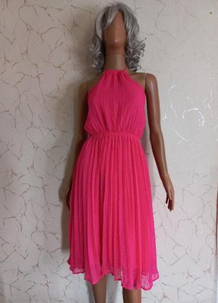 Сукня рожева плісе нова boohoo1 фото