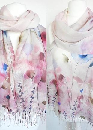 Шарф гарний квітковий