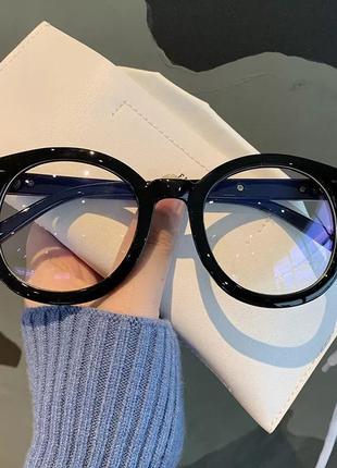 Имиджевые очки без диоптрий с антибликом3 фото