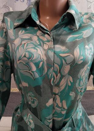 Винтажная шелковая блуза karen millen3 фото