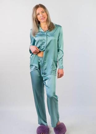 Пижама шелк армани пижамка шелковая пижама шелковый комплект домашний комплект1 фото
