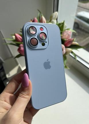 Чехол стеклянный iphone 14 pro1 фото