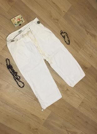 Белые летние брюки1 фото