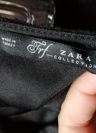 Жіноче чорне плаття сукня zara з мереживом3 фото