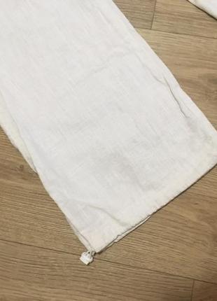 Белые летние брюки 7