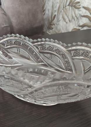 Ваза хрустальная