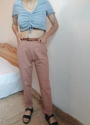 Винтажные брюки хлопок брюки бежевые джинсы винтаж брюки брючины винтажные коттон брюки мм брюки3 фото