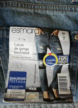 Новые стильные джинсы бойфренд esmara евро.размер 38(44-46).