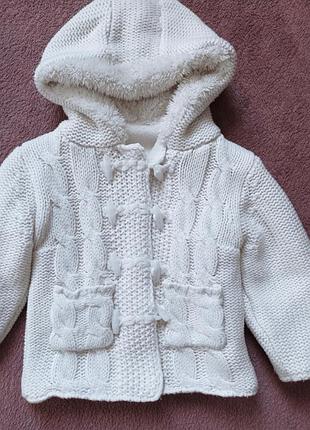 В’язана кофта на флісі 2