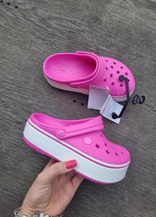 Сабо на платформе crocs platform w4 w5