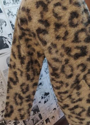 Пальтишко,пальто кофта валяние zara леопард 7-8лет4 фото