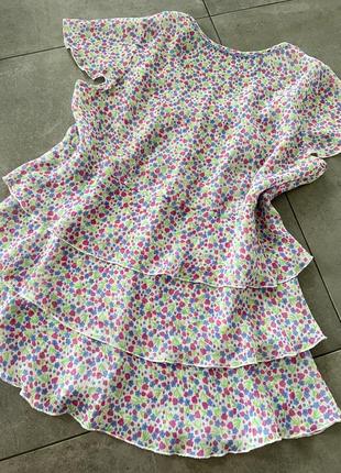 Блузка в цветочный принт шифон3 фото
