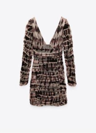 Платье короткое платье мини zara