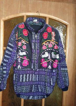 Chishi craft куртка вышивка бомбер1 фото