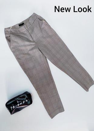 Жіночі укорочені брюки штани в клітинку від бренду new look