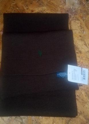 Новый шарф шерсть мерино polo ralph lauren1 фото
