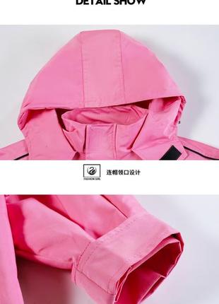 Куртка - вітровка для дівчинкина підкладці6 фото