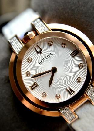 Женские часы с бриллиантами bulova rubaiyat1 фото