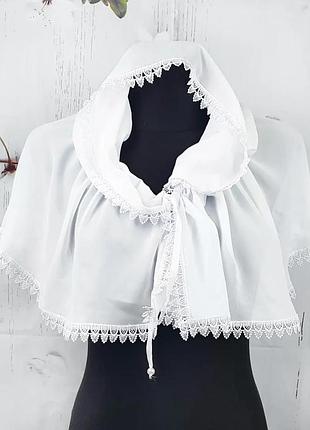 Хустка на вінчання на хрестини до церкви у храм білий