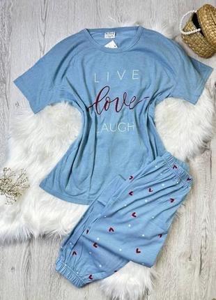 Якісна жіноча піжама/домашній костюм. штани,футболка. s-x l-xxl