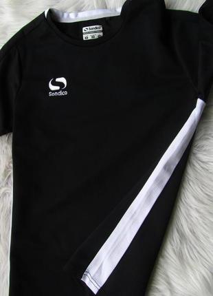 Спортивная футболка sondico fundamental polyester football black/white7 фото