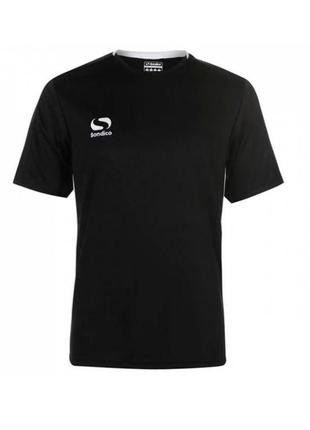 Спортивная футболка sondico fundamental polyester football black/white